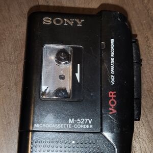 Sony Black Microcassette Recorder M527 Portable Audio